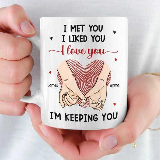 I'm Keeping You Personalized Couple Mug Gift