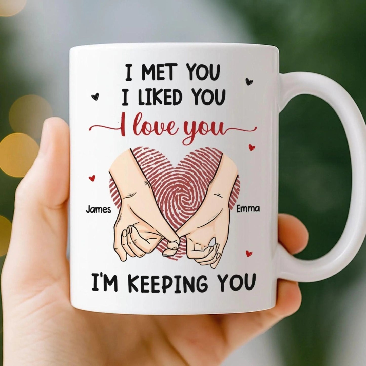 I'm Keeping You Personalized Couple Mug Gift