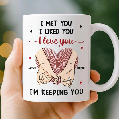 I'm Keeping You Personalized Couple Mug Gift