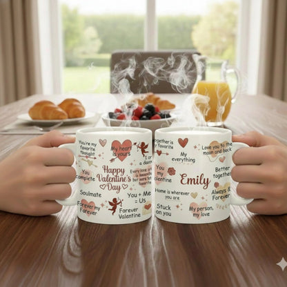Personalized Valentine Love Quote Coffee Mug Gift
