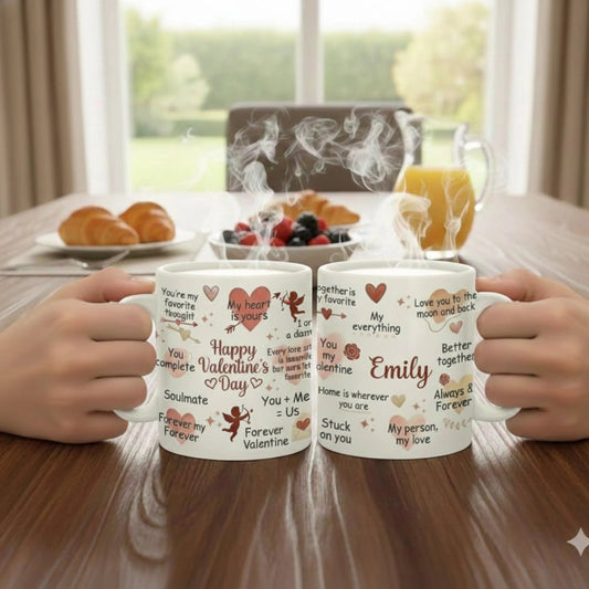 Personalized Valentine Love Quote Coffee Mug Gift