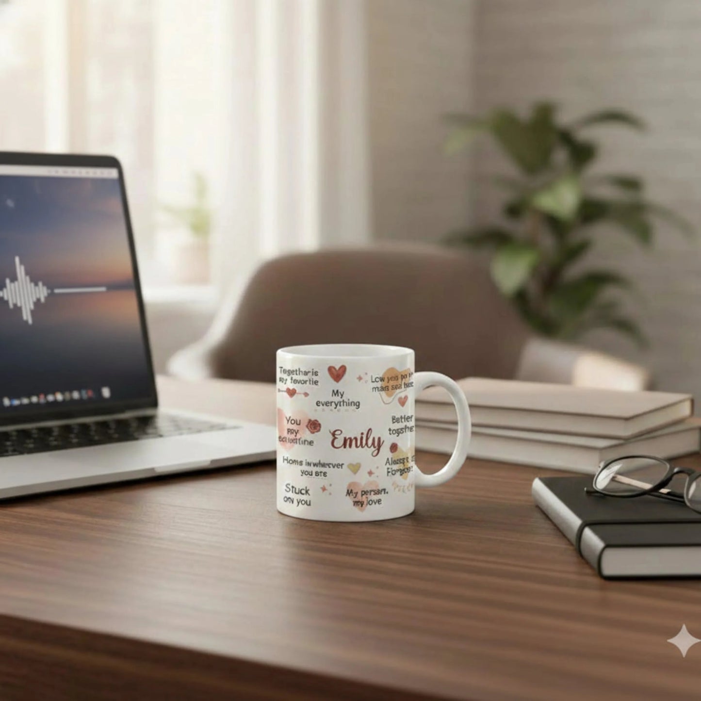 Personalized Valentine Love Quote Coffee Mug Gift