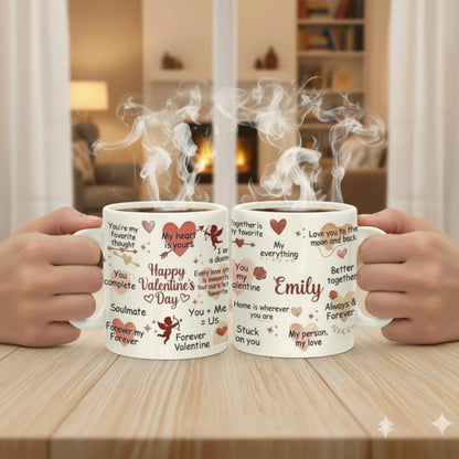 Personalized Valentine Love Quote Coffee Mug Gift