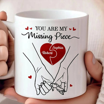 You Are My Missing Piece Personalized Couple Mug