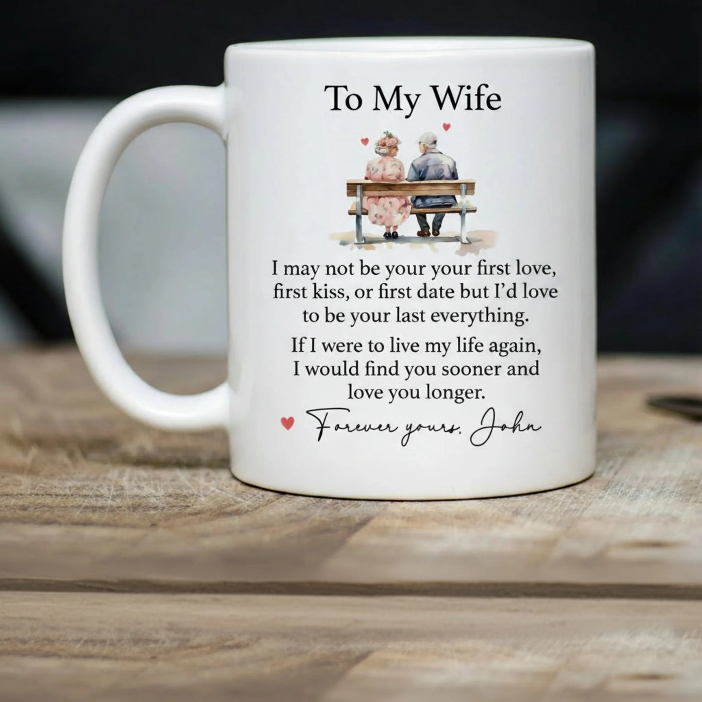 Personalized Valentine Mug Gift for Wife and Husband