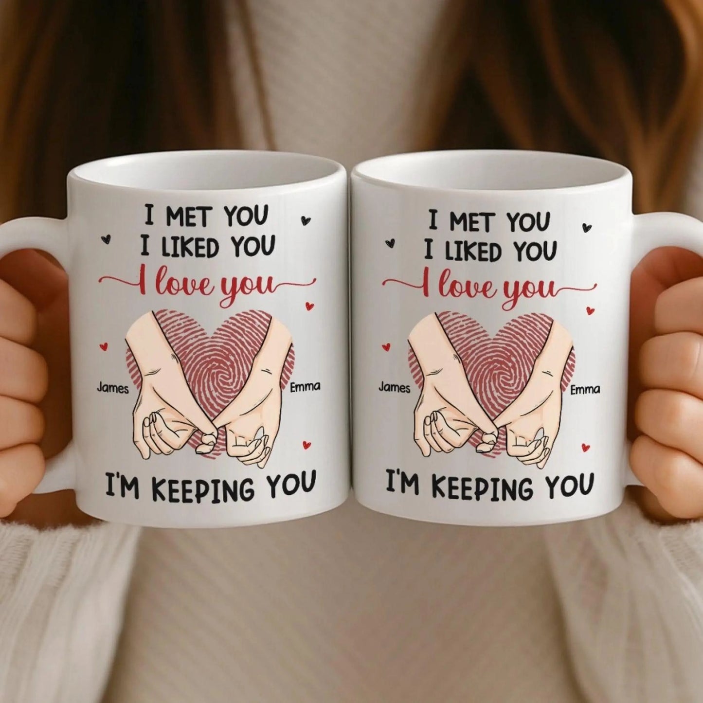I'm Keeping You Personalized Couple Mug Gift