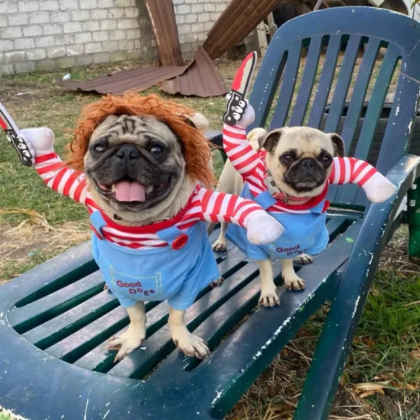 Funny Chucky Dog Costume - Image 3