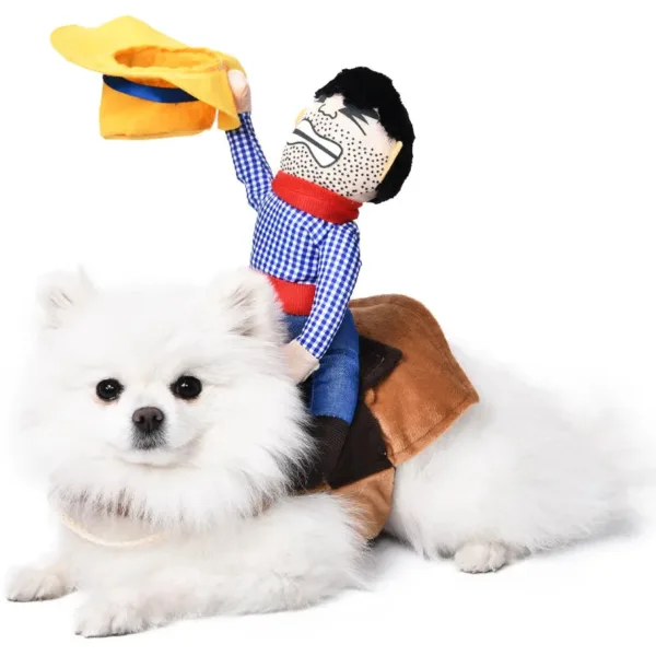 Funny Cowboy Dog Costume - Image 7