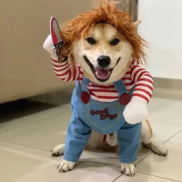 Funny Cowboy Dog Costume - Image 2