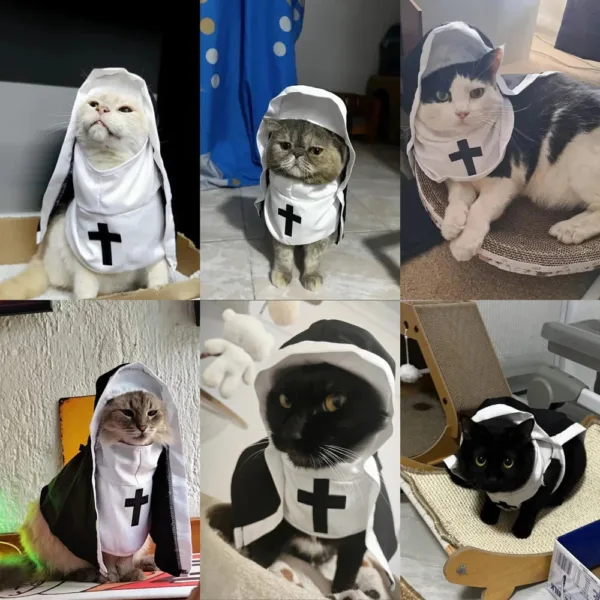 Funny Dog Nun Costume - Image 8