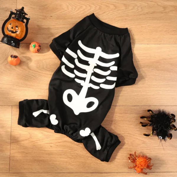 Glow-in-the-Dark Skeleton Dog Costume - Image 2