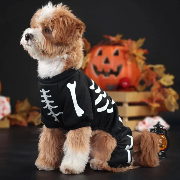 Glow-in-the-Dark Skeleton Dog Costume - Image 10