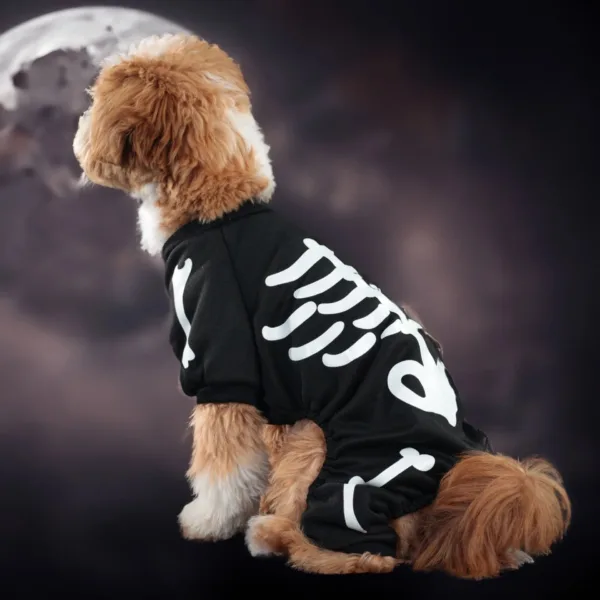 Glow-in-the-Dark Skeleton Dog Costume - Image 4