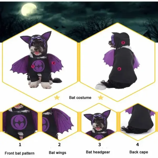 Halloween Pet Costume with Hat - Image 22