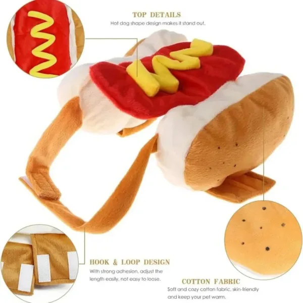 Hot Dog Dog Costume Funny Pet Outfit for Halloween - Image 3
