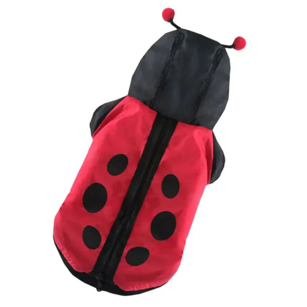 Ladybug Dog Costume with Cotton Coat - Image 7