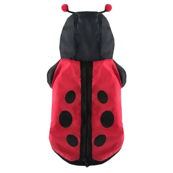 Ladybug Dog Costume with Cotton Coat - Image 2